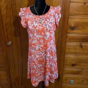 LOFT Pink Floral Dress